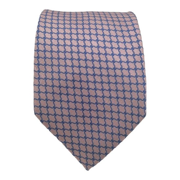 ETON Purple Geometric Silk Tie Made In Italy 59